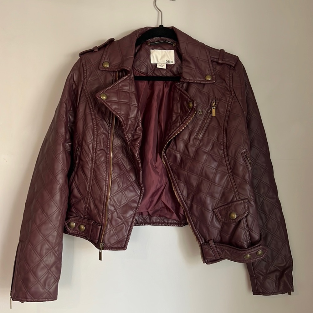 Bar III leather jacket